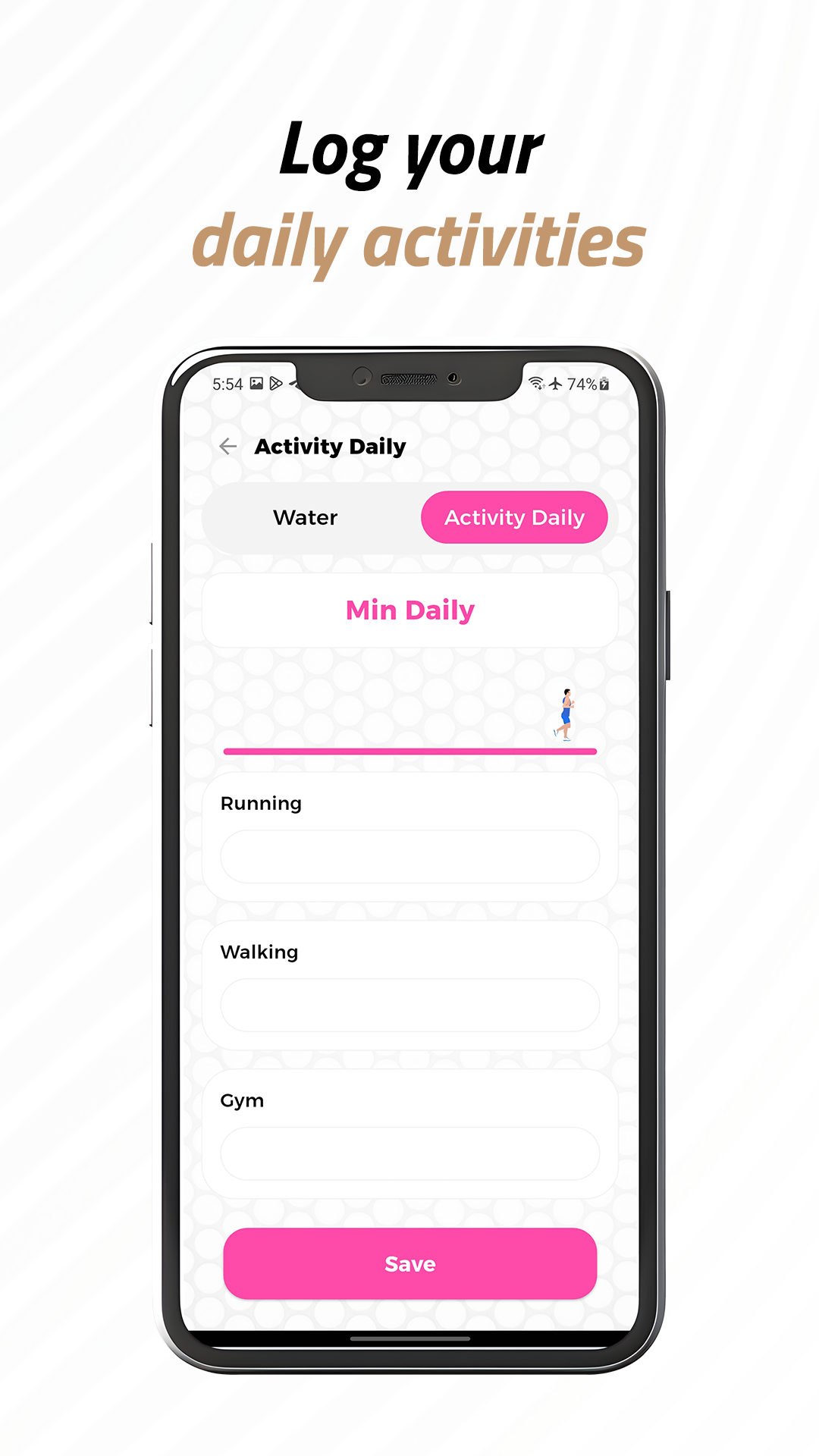 واجهة تطبيق Calorie 7